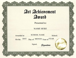 art award template